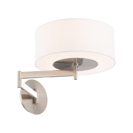 Dweled Chelsea 23in LED Swing Arm Wall Light 3000K in Brushed Nickel BL-830